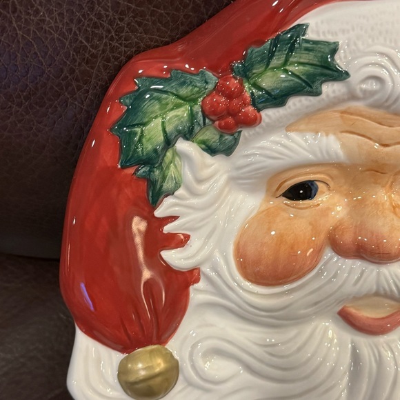 Fitz & Floyd Holiday Santa Canape Plate - Picture 4 of 10